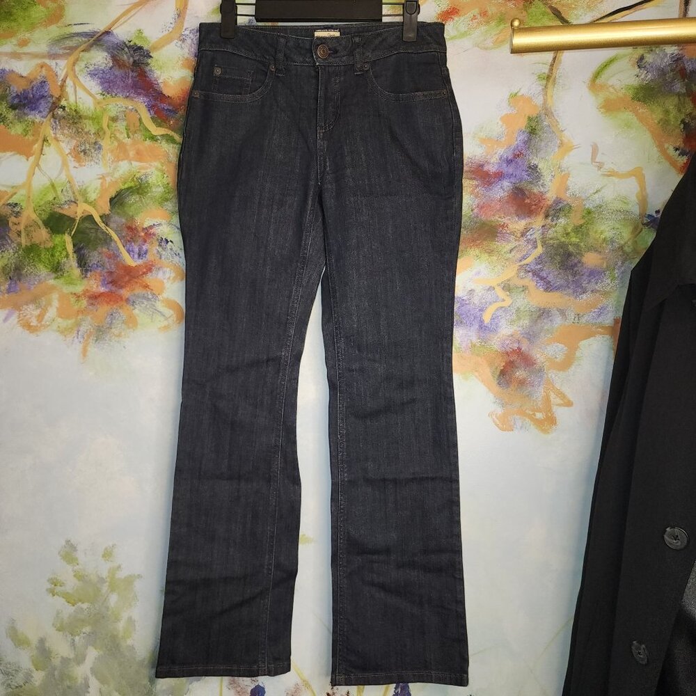 Heritage Denim by Bass-Dark Blue Wash Straight Legged Jeans